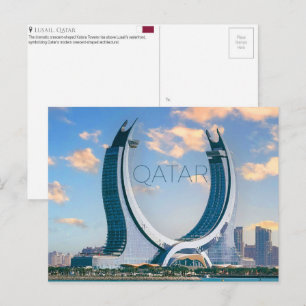 Katara-torens, Lusail, Qatar Reisansichtkaart Briefkaart