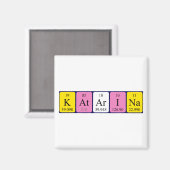 Katarina periodieke lijstnaam magnet (Voorkant / Achterkant)