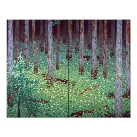 Katayama Bokuyo Mori Forest Poster (Voorkant)