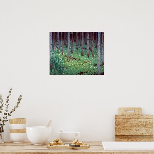Katayama Bokuyo Mori Forest Poster (Keuken)