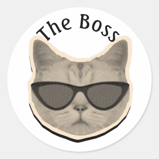 Katbaas Sticker (Voorkant)