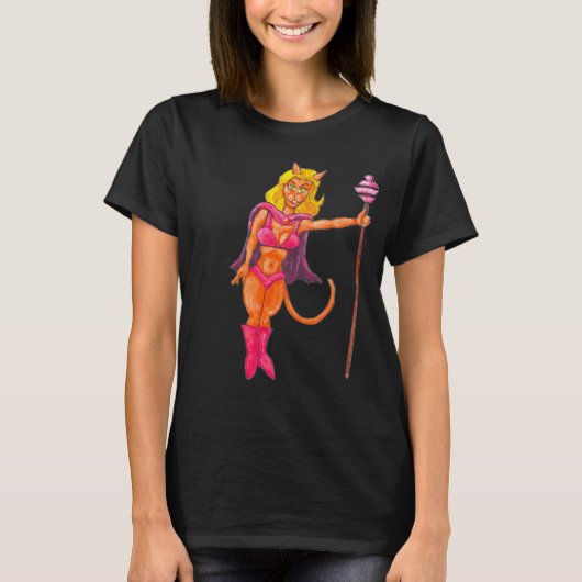 Katbewaker op de Maan T-shirt (Voorkant)
