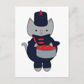 Katdrummer Marchingband Navyblauw en Rood Briefkaart (Voorkant)