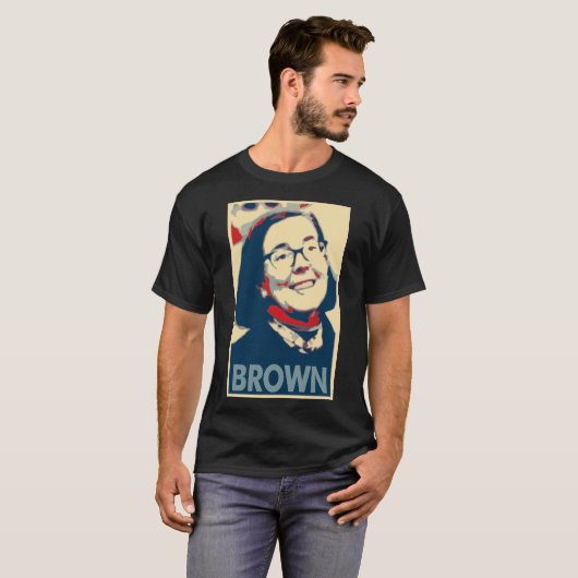 Kate Brown Poster Political Parody T-shirt (Voorkant volledig)