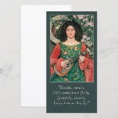 Kate Bunce / Charlotte Brontë CC0349 Poetry Card Feestdagenkaart (Voorkant / Achterkant)