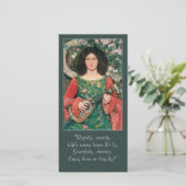 Kate Bunce / Charlotte Brontë CC0349 Poetry Card Feestdagenkaart (Staand voorkant)