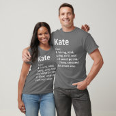 KATE Definitie Gepersonaliseerde Naam Grappige Ver T-shirt (Unisex)