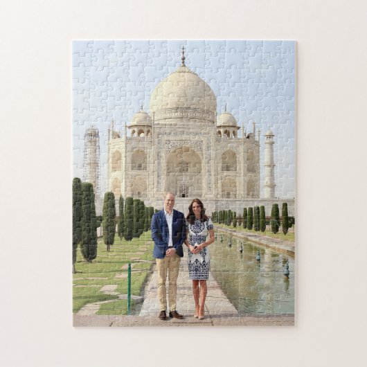 Kate en William - Taj Mahal Legpuzzel (Verticaal)