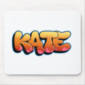 Kate Graffiti Style Merch. Aangepaste naam Kate Muismat (Voorkant)