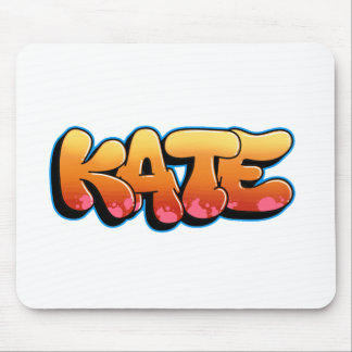 Kate Graffiti Style Merch. Aangepaste naam Kate Muismat