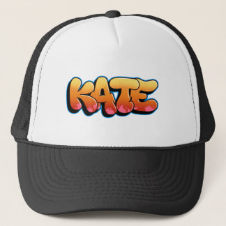 Kate Graffiti Style Merch. Aangepaste naam Kate Trucker Pet