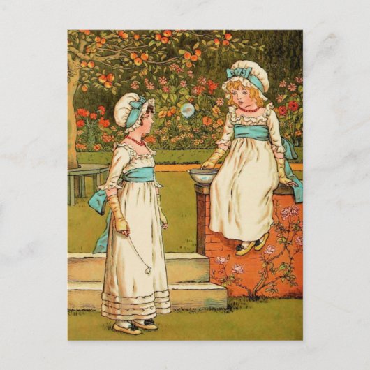 Kate Greenaway: Bubbles Briefkaart (Voorkant)