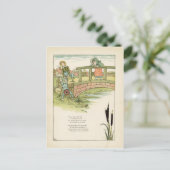 Kate Greenaway Childrens Illustratie Briefkaart (Staand voorkant)