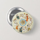 Kate Greenaway Dancing Children Button Badge (Voorkant /achterkant)