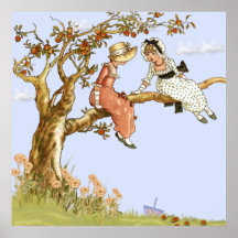 Kate Greenaway, meisjes in een Apple-boom, Remake