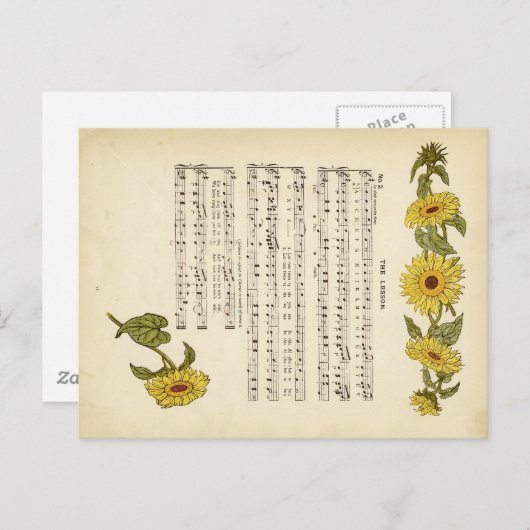 Kate greenaway Music Briefkaart (Voorkant / Achterkant)