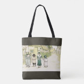 Kate Greenaway: onder het raam grijs Tote Bag (Achterkant)