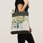 Kate Greenaway: onder het raam grijs Tote Bag (Dichtbij)