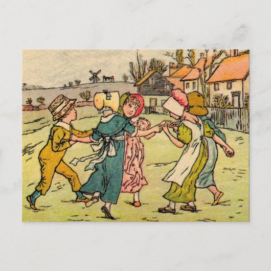 Kate Greenaway Ring rond de Rosey Briefkaart (Voorkant)