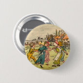 Kate Greenaway Ring rond de Rosey Ronde Button 5,7 Cm (Voorkant /achterkant)