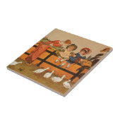 Kate Greenaway, Victoriaans vrouwelijke kinderen e Tegeltje (Zijkant)