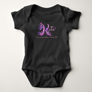 Kate meisjes naam & betekenis K monogram baby romp Romper