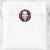 Kate Middleton Caricature Ronde Sticker (Tas)