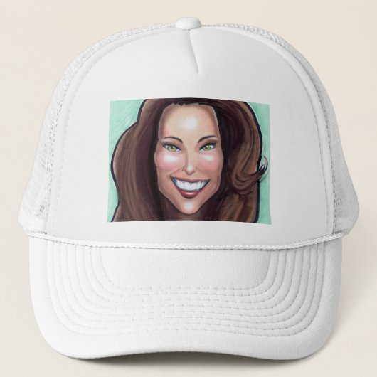 Kate Middleton Caricature Trucker Pet (Voorkant)