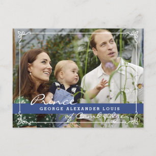 Kate Middleton Prince George Briefkaart