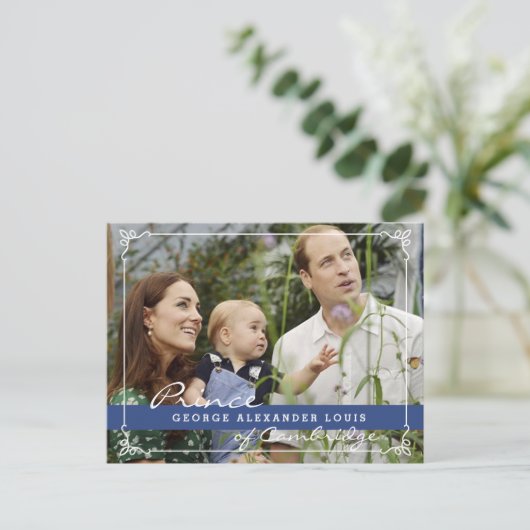 Kate Middleton Prince George Briefkaart (Staand voorkant)