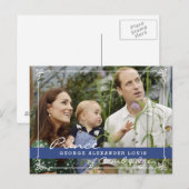 Kate Middleton Prince George Briefkaart (Voorkant / Achterkant)