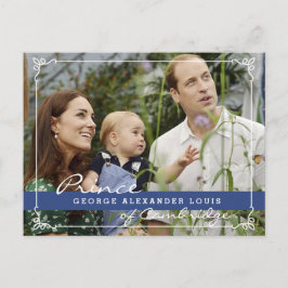 Kate Middleton Prince George Briefkaart