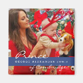 Kate Middleton Prince George Christmas Magneet (Voorkant)