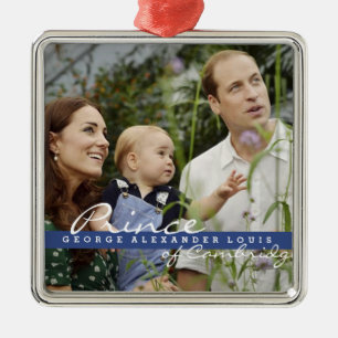 Kate Middleton Prince George Metalen Ornament