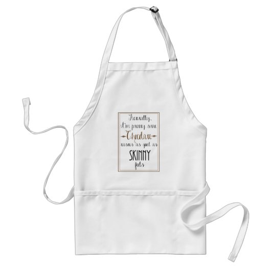 Kate Moss Chocolate Quote Apron Standaard Schort (Voorkant)