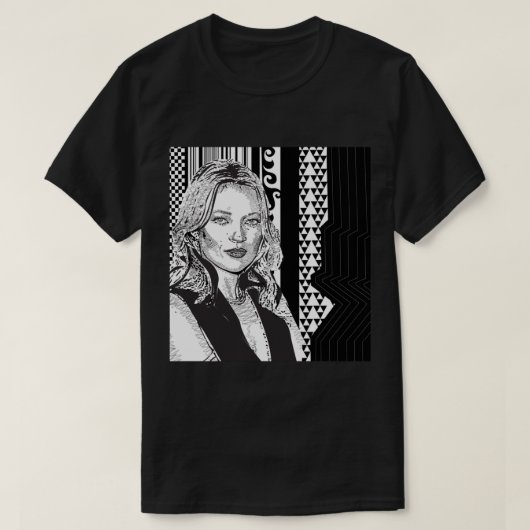 Kate Moss Icon Art T-shirt (Design voorkant)