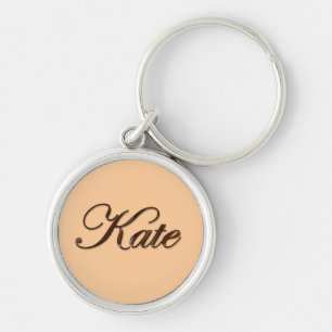 KATE Naam-Branded Gift Sleutelhanger of Rits-pull