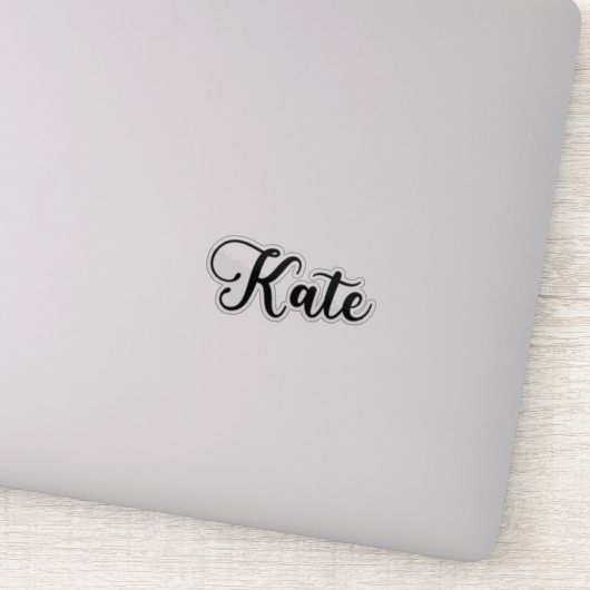 Kate Name - Handgeschreven kalligrafie Sticker (Detail)
