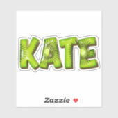 Kate Name Kiwi Design Aufkleber Sticker (Vel)