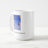 Kate op de Daktop - Fantasy Self Portrait Koffiemok (Voorkant links)