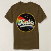 Kate Rainbow in ruimte  stijl T-shirt (Design voorkant)