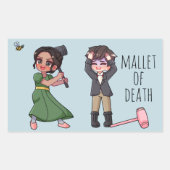 Kate Sharma en Anthony Pall Ball Coffee Mok Rechthoekige Sticker (Voorkant)