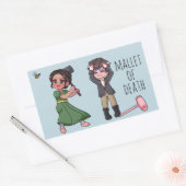 Kate Sharma en Anthony Pall Ball Coffee Mok Rechthoekige Sticker (Envelop)