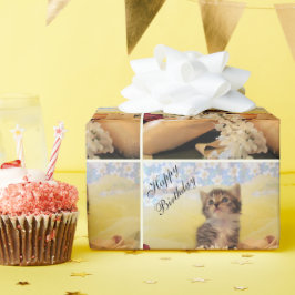 Kate the Ballerina - Cat Birthday Wrapping Paper Cadeaupapier