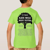 Kate Wolf Music Festival 2022 - De T-Shirt van het (Achterkant)