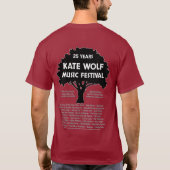 Kate Wolf Music Festival 2022 - Mannen T-Shirt (Achterkant)
