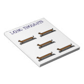 Kateboard Dachshund Memo-blocnote Notitieblok (Schuin)