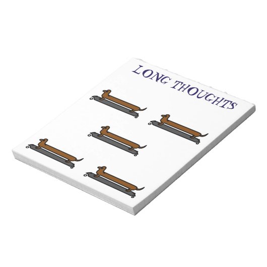 Kateboard Dachshund Memo-blocnote Notitieblok (Linkerzijde)
