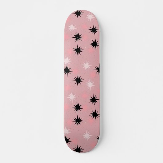 Kateboarddek atoomroze Starbursts Skateboard (Voorkant)