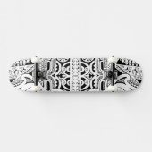 Kateboarddek op basis van tribaal tattoo in de sti skateboard (Horizontaal)